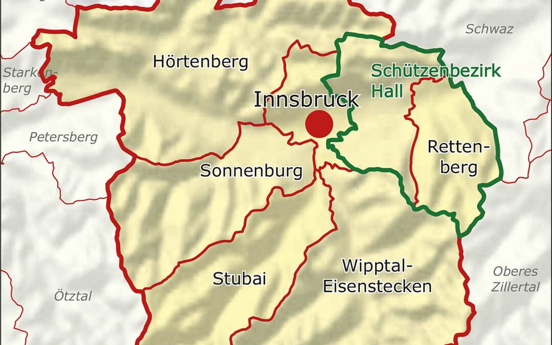 Das Schützenviertel Tirol Mitte und seine Kommandanten